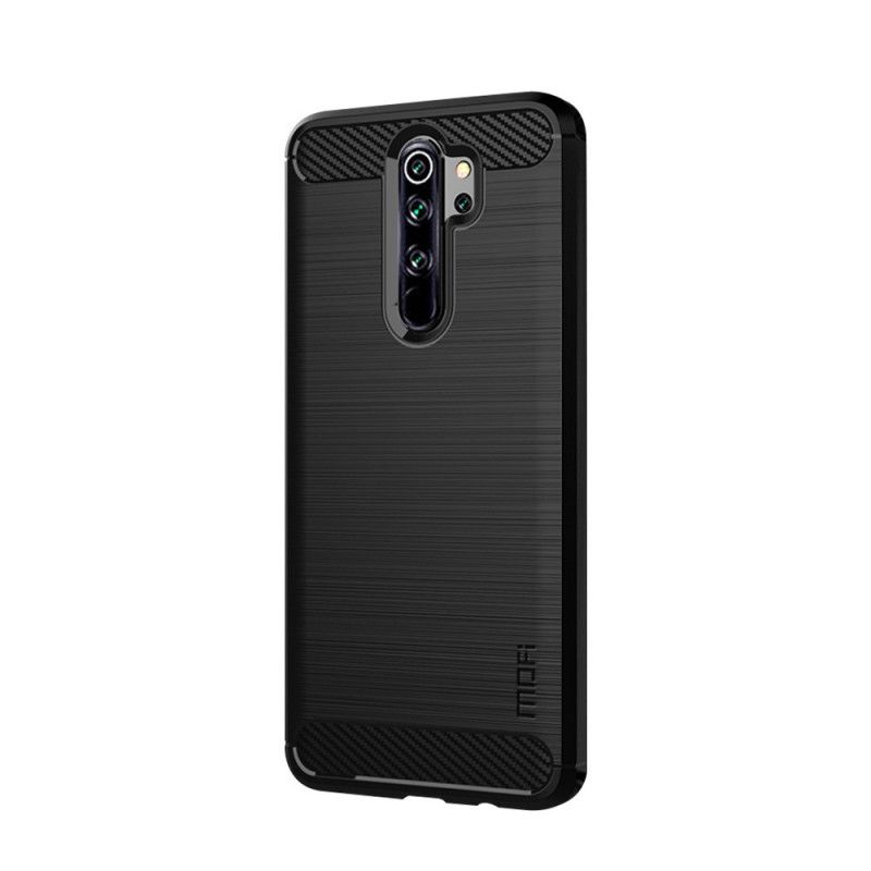 Hülle Xiaomi Redmi Note 8 Pro Schwarz Gebürstete Mofi-Kohlefaser