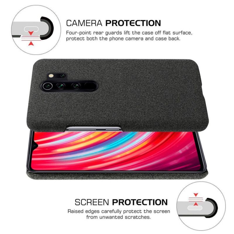 Hülle Xiaomi Redmi Note 8 Pro Schwarz Ksq Schicker Stoff