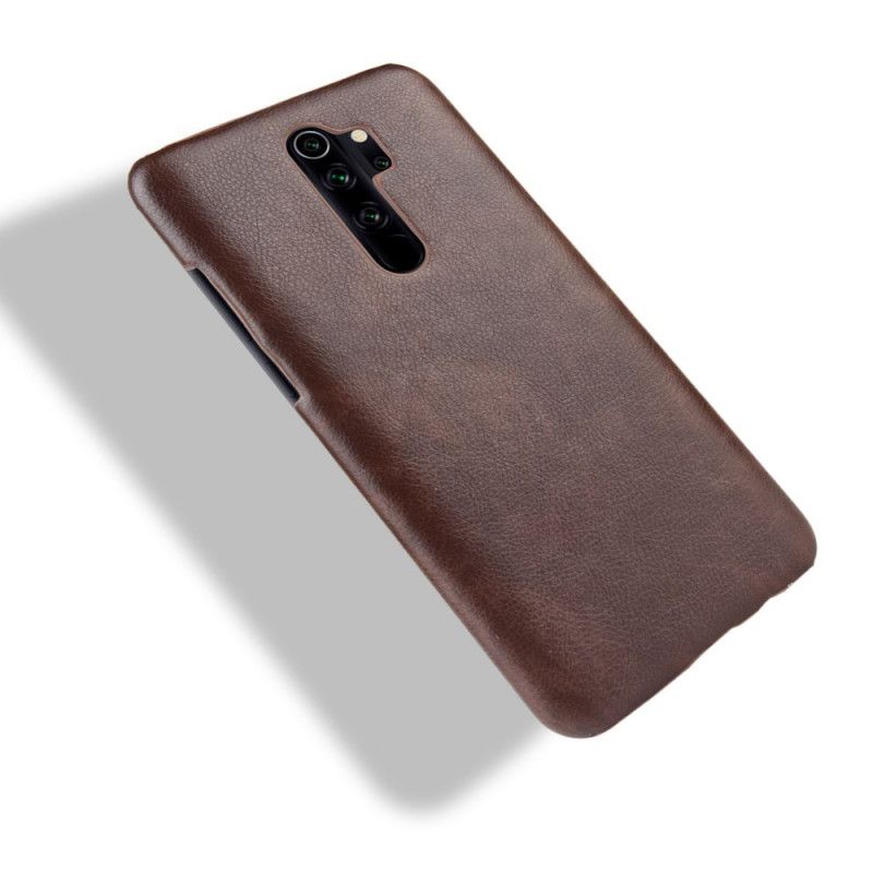 Hülle Xiaomi Redmi Note 8 Pro Schwarz Performance Lychee Ledereffekt