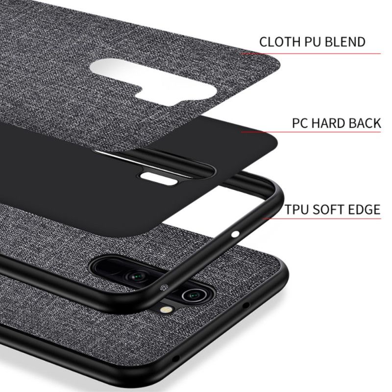 Hülle Xiaomi Redmi Note 8 Pro Schwarz Stoffstruktur
