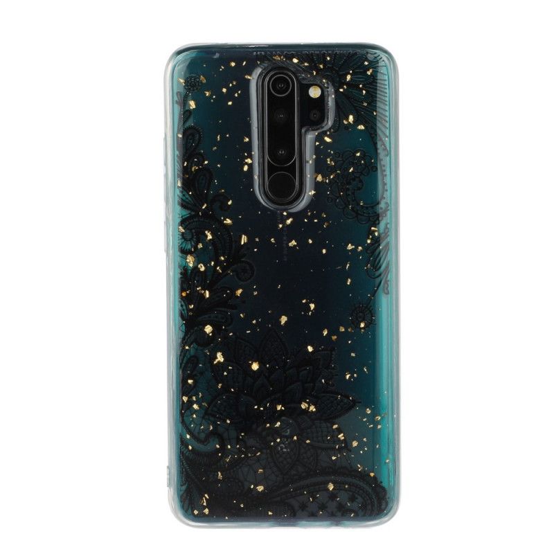 Hülle Xiaomi Redmi Note 8 Pro Spitzen- Und Paillettenblüten