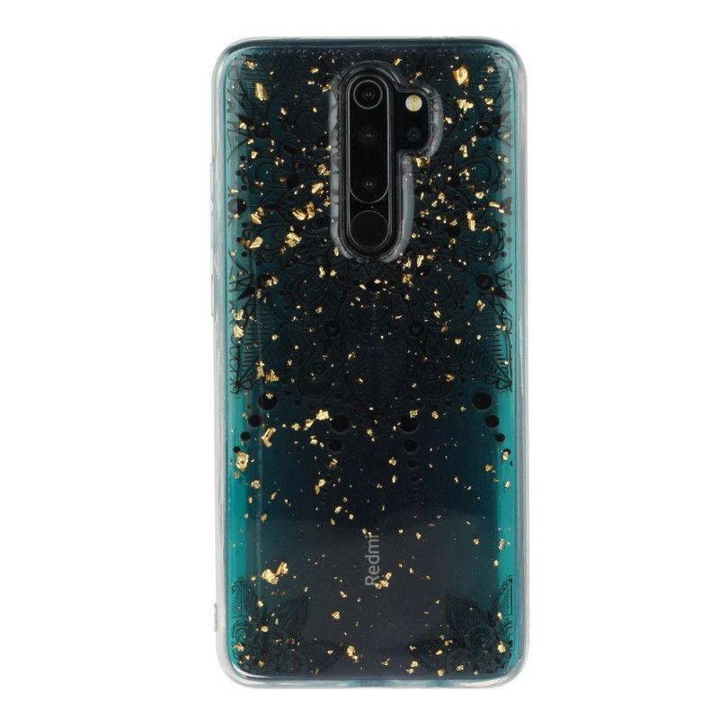 Hülle Xiaomi Redmi Note 8 Pro Transparentes Graues Mandala