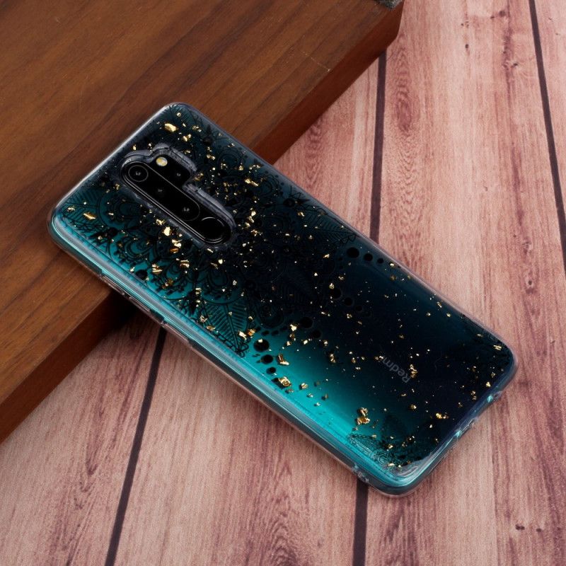 Hülle Xiaomi Redmi Note 8 Pro Transparentes Graues Mandala