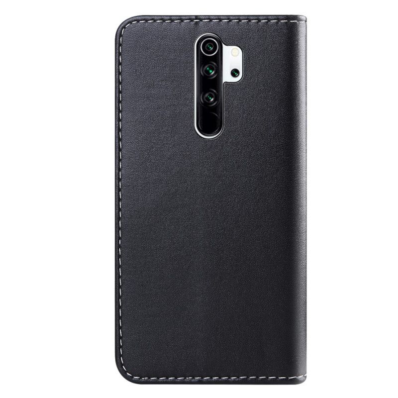 Lederhüllen Für Xiaomi Redmi Note 8 Pro Weiß Dreifarbiger Ledereffekt