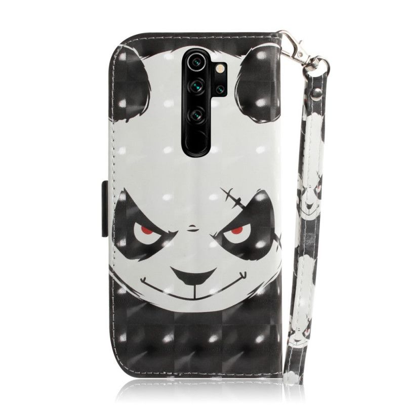 Lederhüllen Für Xiaomi Redmi Note 8 Pro Wütender Panda Mit Tanga