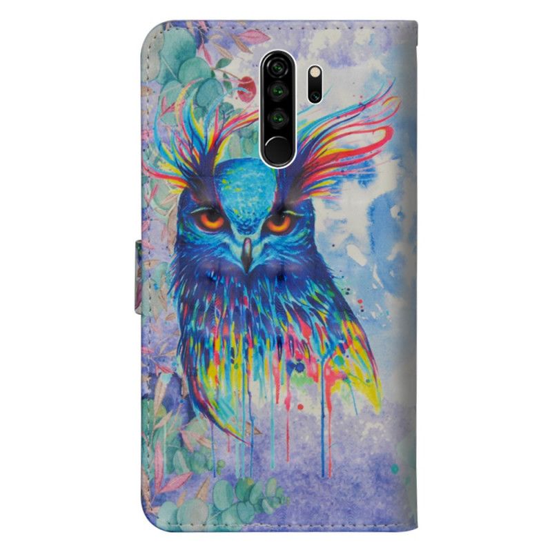 Lederhüllen Xiaomi Redmi Note 8 Pro Aquarellvogel