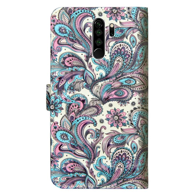 Lederhüllen Xiaomi Redmi Note 8 Pro Gemusterte Blumen