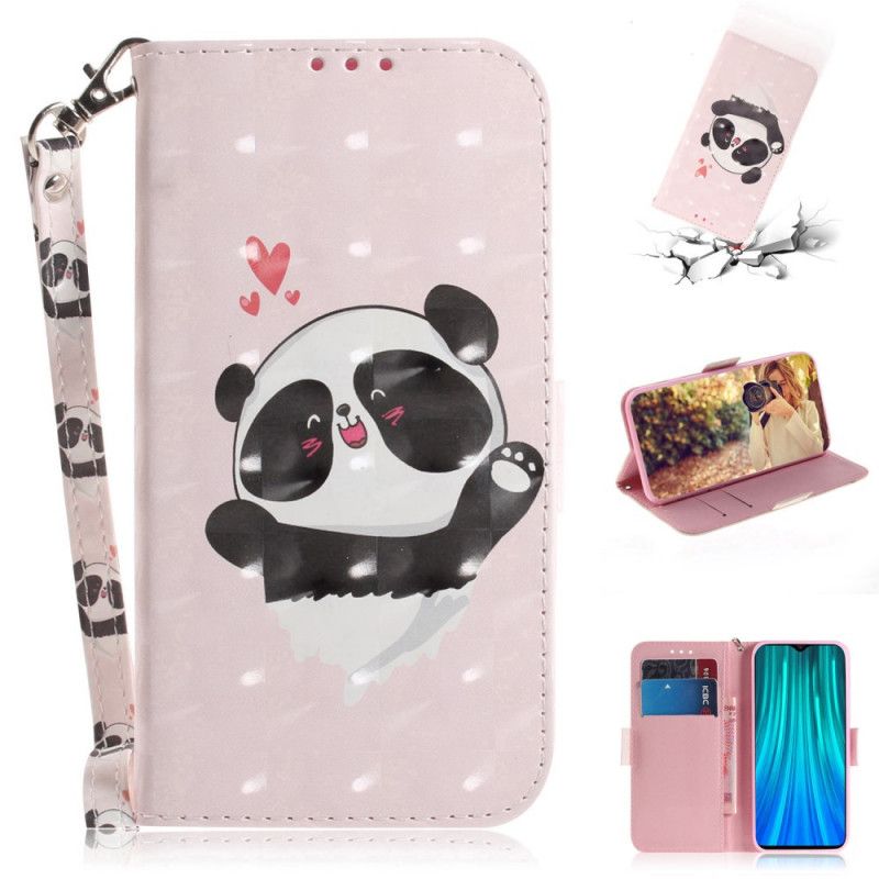 Lederhüllen Xiaomi Redmi Note 8 Pro Panda Liebe Mit Tanga