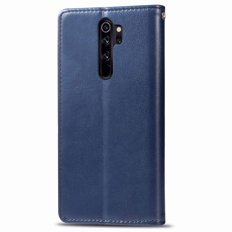 Lederhüllen Xiaomi Redmi Note 8 Pro Rot Kunstleder Und Vintage-Verschluss