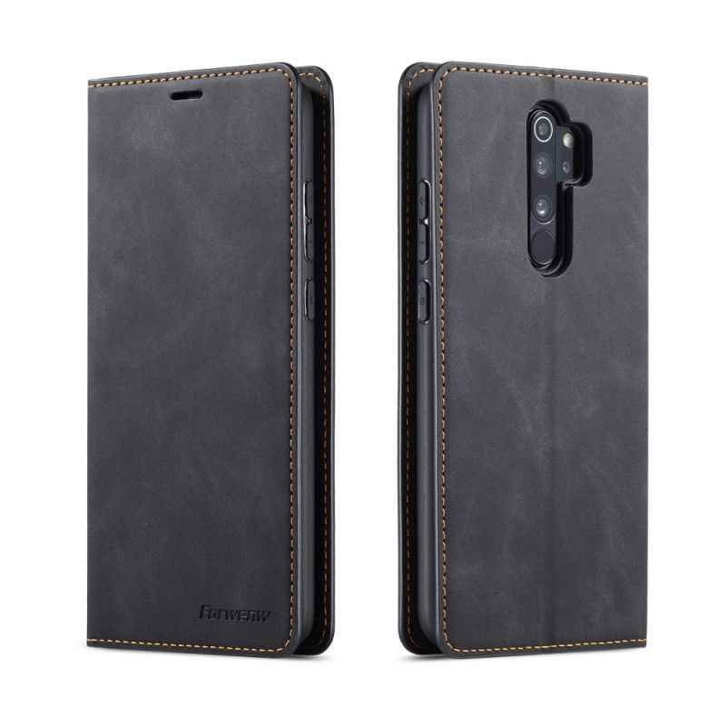 Lederhüllen Xiaomi Redmi Note 8 Pro Schwarz Forwenw Ledereffekt