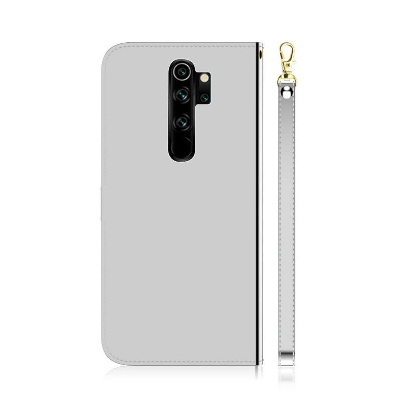 Lederhüllen Xiaomi Redmi Note 8 Pro Schwarz Spiegelbezug Aus Kunstleder