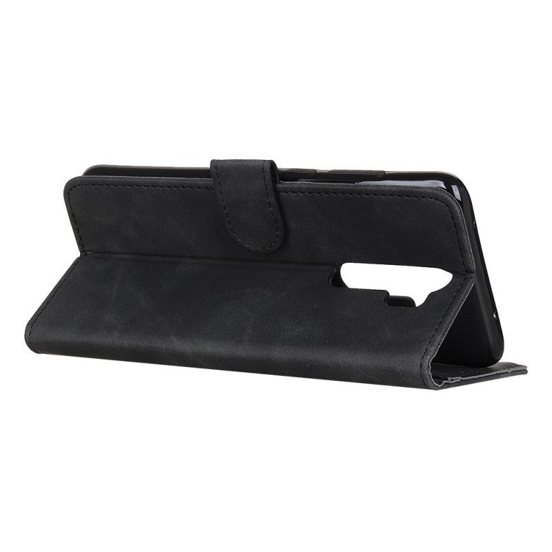 Lederhüllen Xiaomi Redmi Note 8 Pro Schwarz Vintage Khazneh Ledereffekt Matt