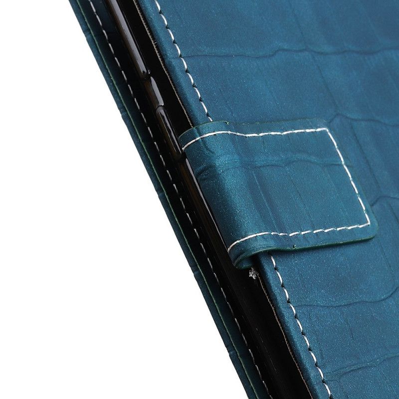 Lederhüllen Xiaomi Redmi Note 8 Pro Schwarz Vintage Krokodilleder