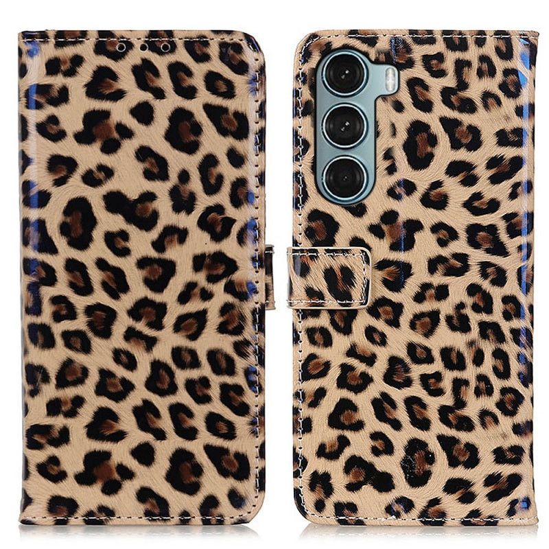 Lederhüllen Moto G200 5g Leopard