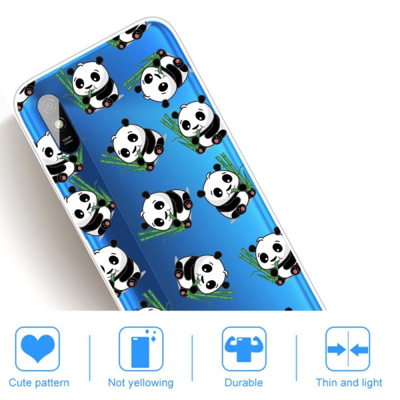 Hülle Für Xiaomi Redmi 9A Kleine Pandas