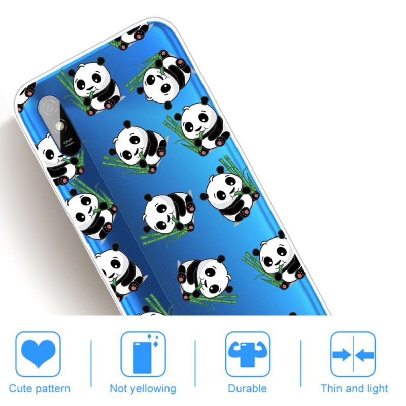 Hülle Für Xiaomi Redmi 9A Kleine Pandas