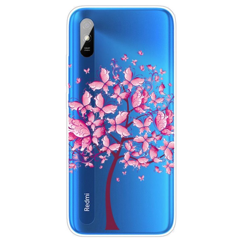 Hülle Für Xiaomi Redmi 9A Rosa Baumkrone