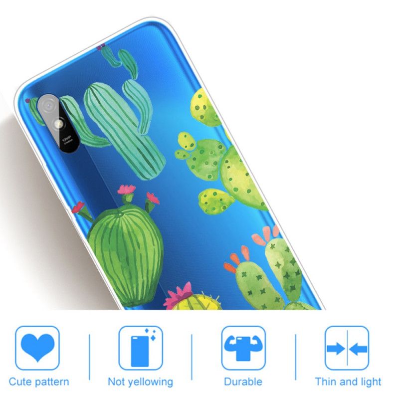 Hülle Xiaomi Redmi 9A Aquarellkaktus