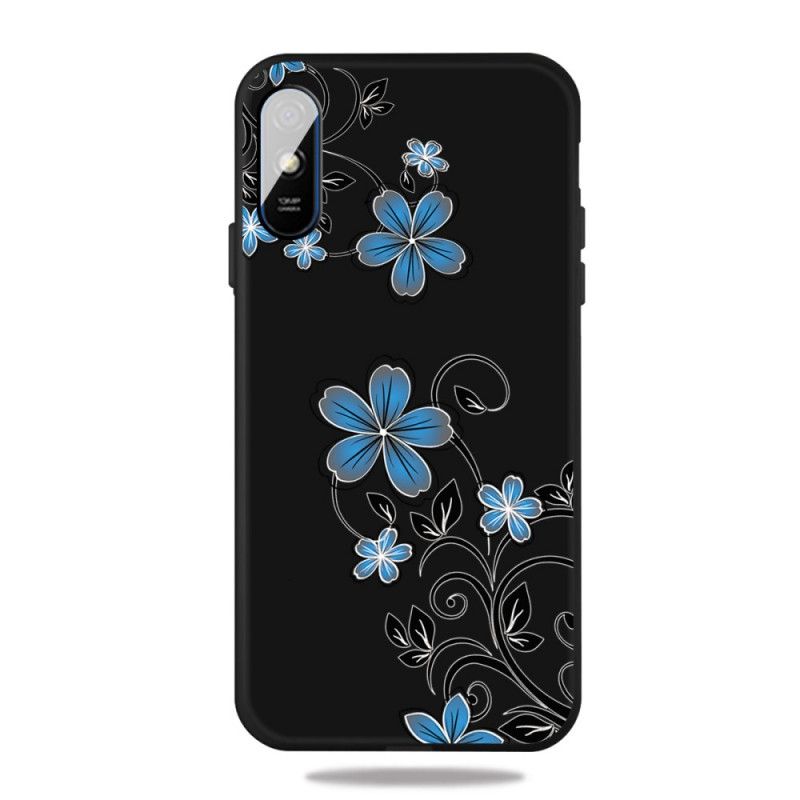 Hülle Xiaomi Redmi 9A Blaue Blüten