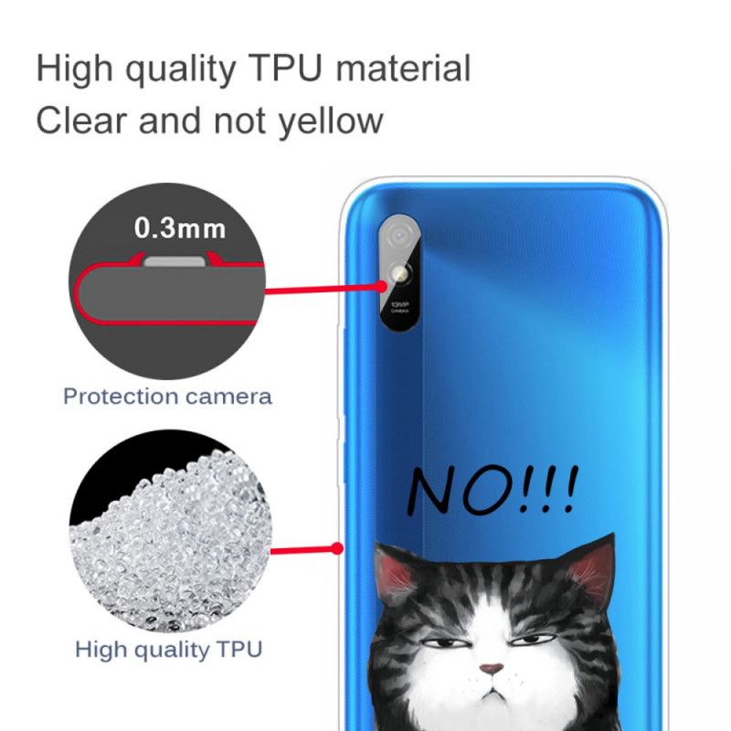 Hülle Xiaomi Redmi 9A Die Katze. Die Nein Sagt