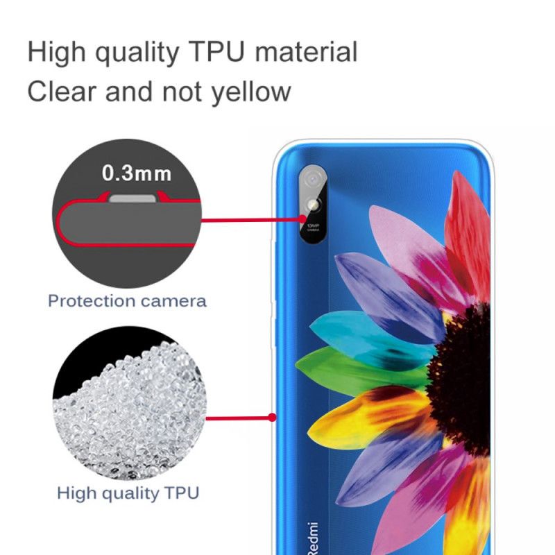 Hülle Xiaomi Redmi 9A Farbige Blume