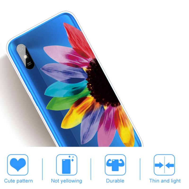 Hülle Xiaomi Redmi 9A Farbige Blume