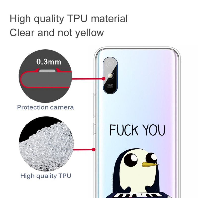 Hülle Xiaomi Redmi 9A Pinguin Fick Dich