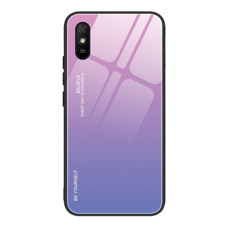 Hülle Xiaomi Redmi 9A Rot Sei Du Selbst Gehärtetes Glas