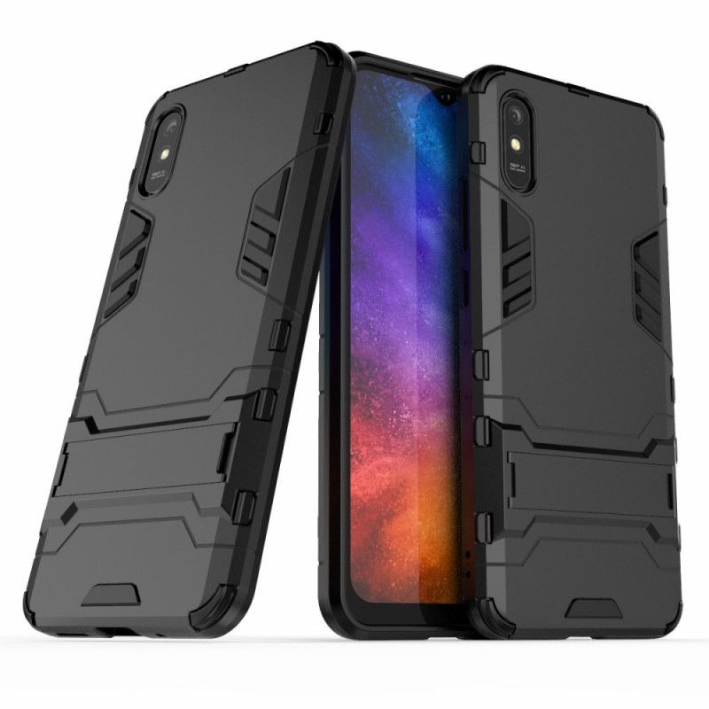 Hülle Xiaomi Redmi 9A Schwarz Extrem Widerstandsfähige Zunge