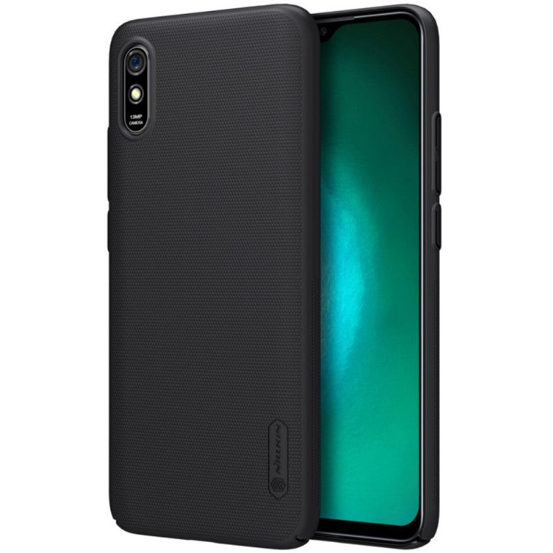 Hülle Xiaomi Redmi 9A Schwarz Handyhülle Starrer Gefrosteter Nillkin