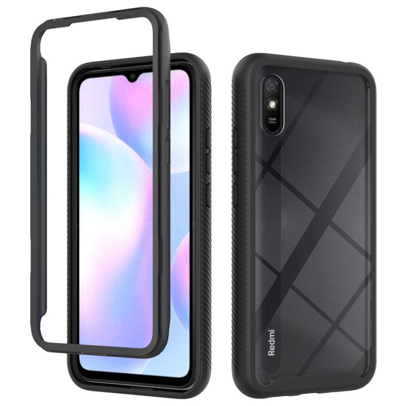 Hülle Xiaomi Redmi 9A Schwarz Hybride Silikonkanten