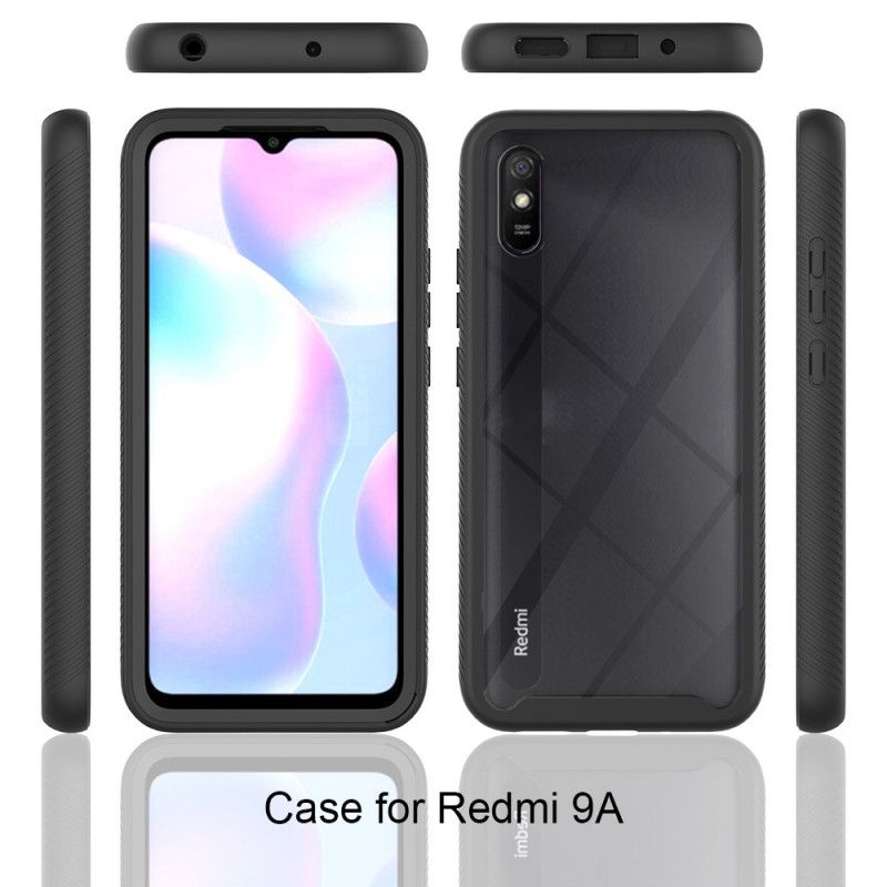 Hülle Xiaomi Redmi 9A Schwarz Hybride Silikonkanten