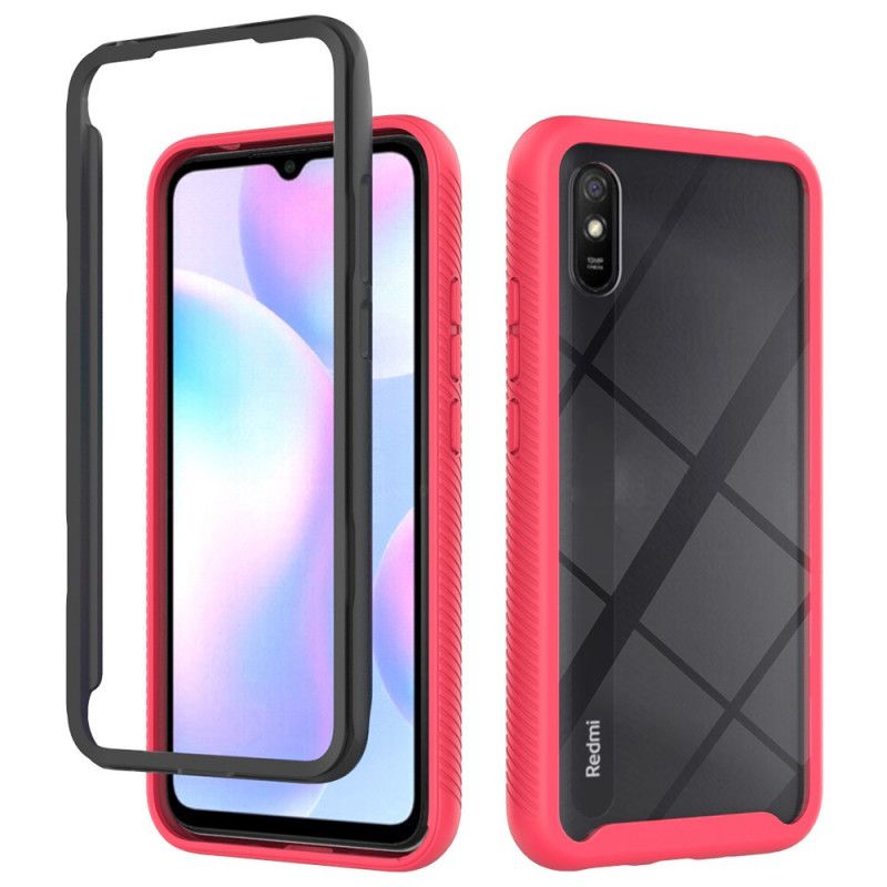 Hülle Xiaomi Redmi 9A Schwarz Hybride Silikonkanten