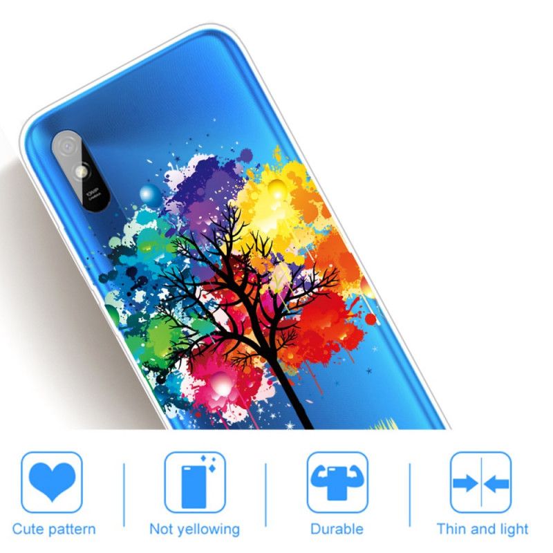 Hülle Xiaomi Redmi 9A Transparenter Aquarellbaum