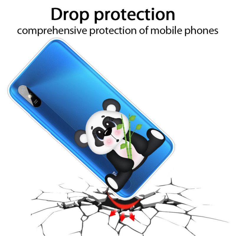 Hülle Xiaomi Redmi 9A Transparenter Trauriger Panda