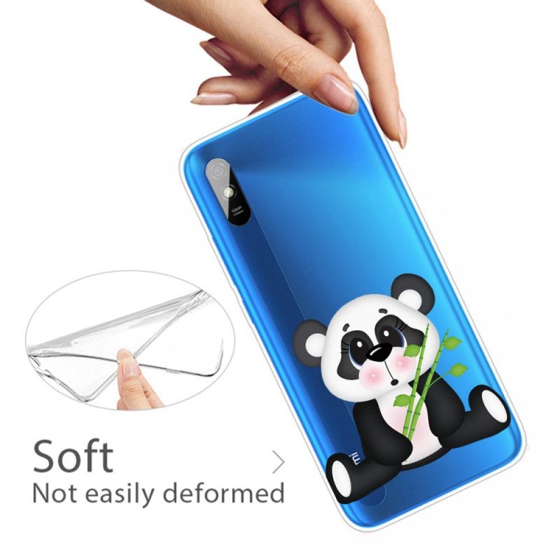 Hülle Xiaomi Redmi 9A Transparenter Trauriger Panda