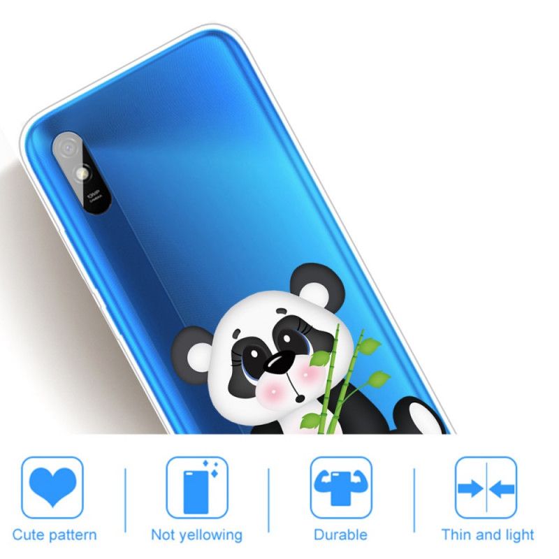 Hülle Xiaomi Redmi 9A Transparenter Trauriger Panda