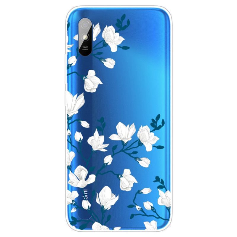 Hülle Xiaomi Redmi 9A Weiße Blüten