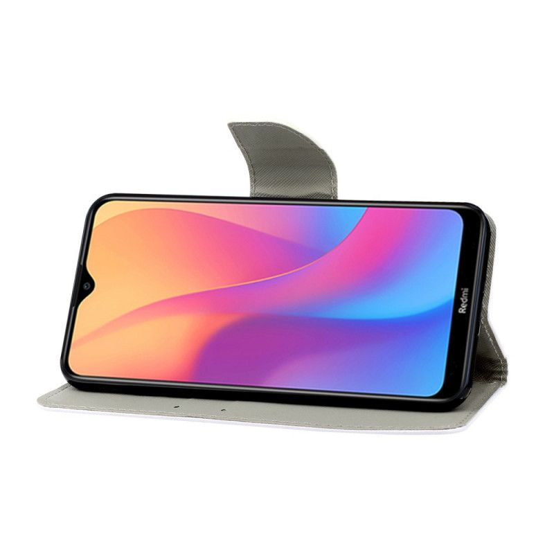 Lederhüllen Für Xiaomi Redmi 9A Farbiges Kätzchen Mit Tanga