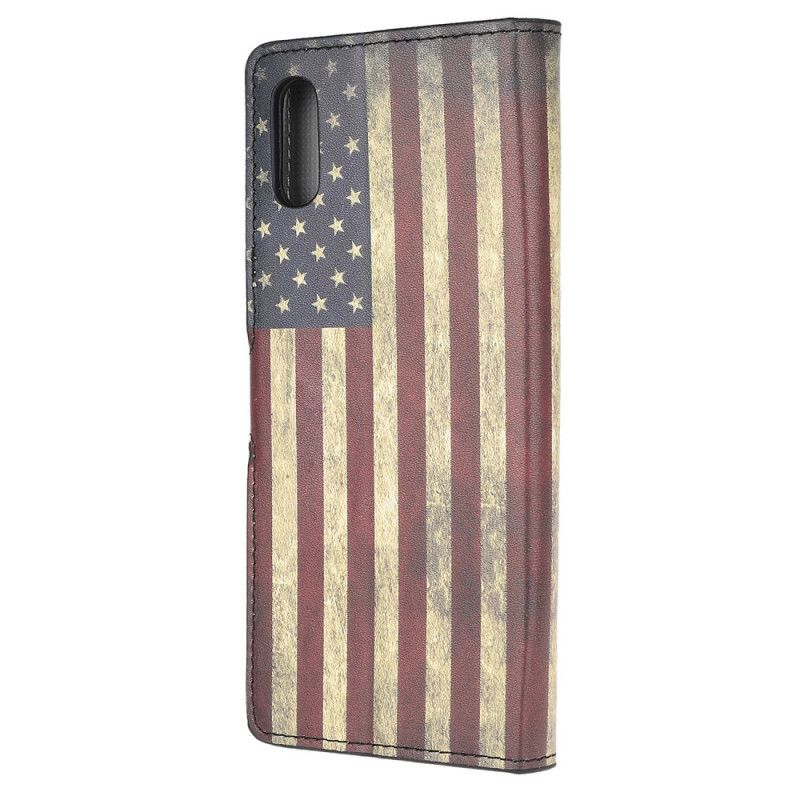 Lederhüllen Xiaomi Redmi 9A Amerikanische Flagge