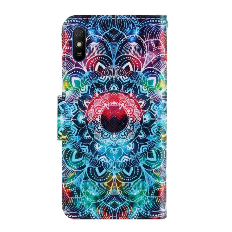 Lederhüllen Xiaomi Redmi 9A Auffälliges Tanga-Mandala