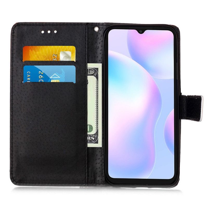 Lederhüllen Xiaomi Redmi 9A Kätzchen Und Mutter Mit Tanga
