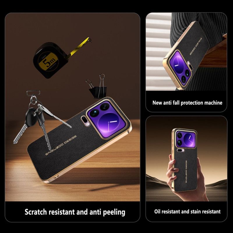 Hülle Für Xiaomi 17 Pro Kratzfeste Litschi-prägung