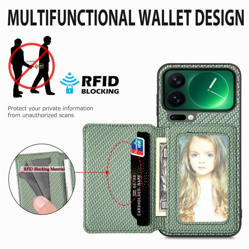 Hülle Für Xiaomi 17 Pro Rfid-schutz Und Kartenhalter Magnetisch