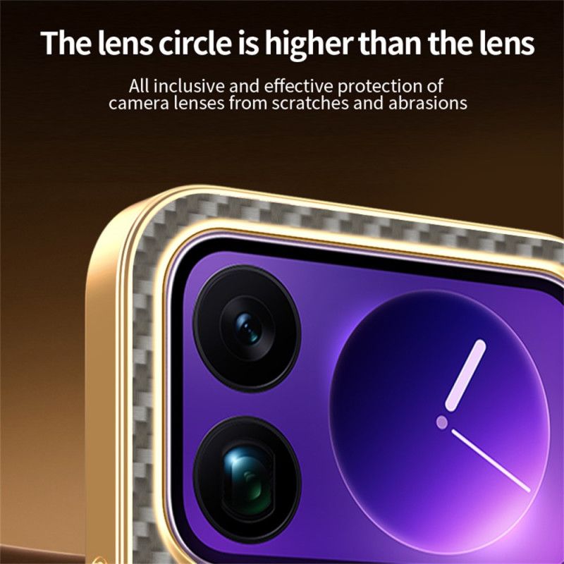 Hülle Xiaomi 17 Pro Carbonfaser-textur