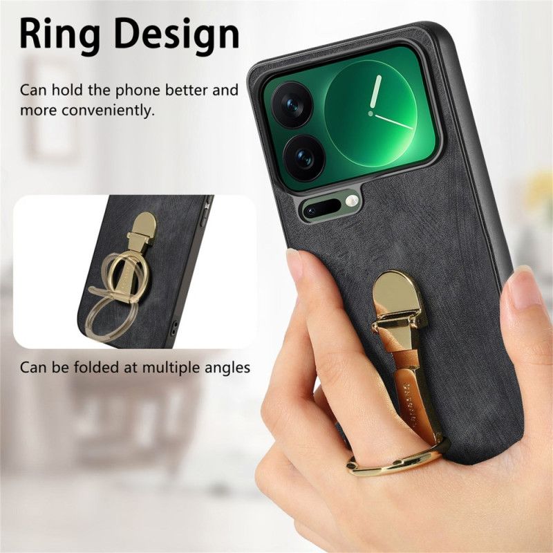 Hülle Xiaomi 17 Pro Faltbar Mit Ständer Und Retro-struktur Caseneo