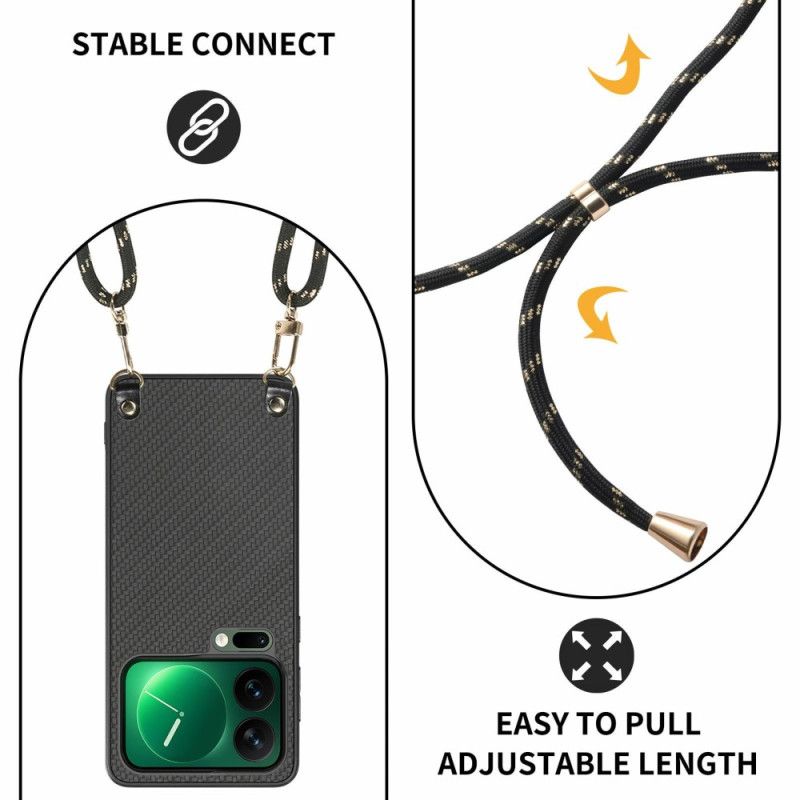 Hülle Xiaomi 17 Pro Handyhülle Carbonfaser-optik