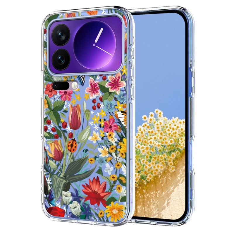 Hülle Xiaomi 17 Pro Handyhülle Transparente Schmetterlinge Und Blumen