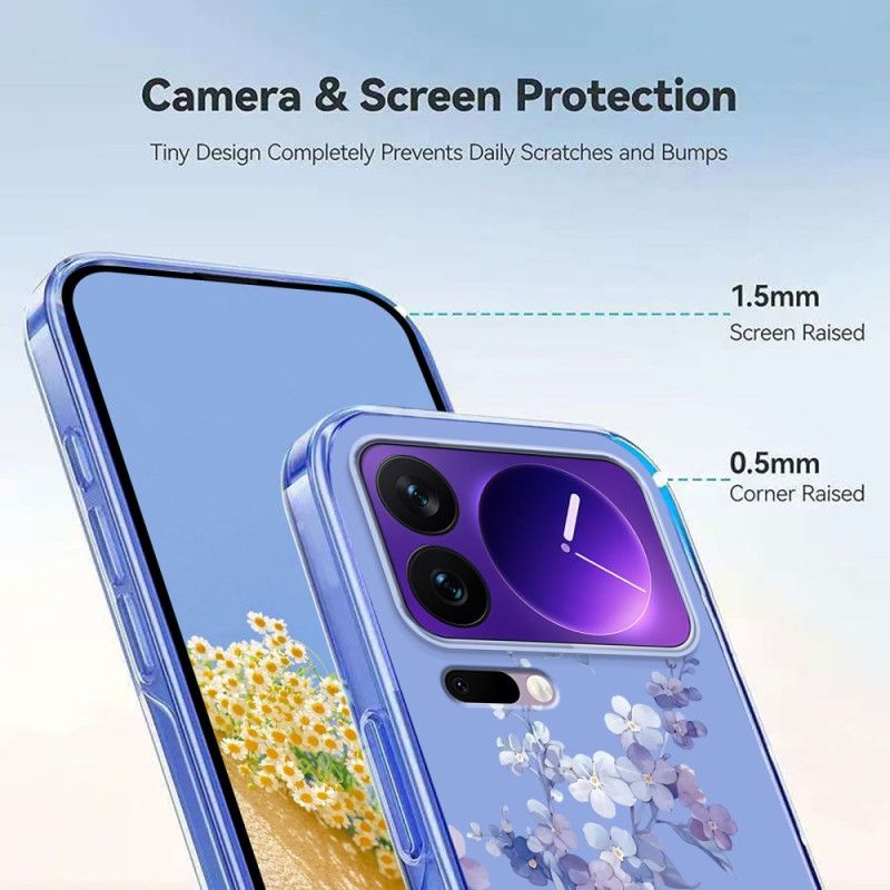 Hülle Xiaomi 17 Pro Handyhülle Transparente Schmetterlinge Und Blumen
