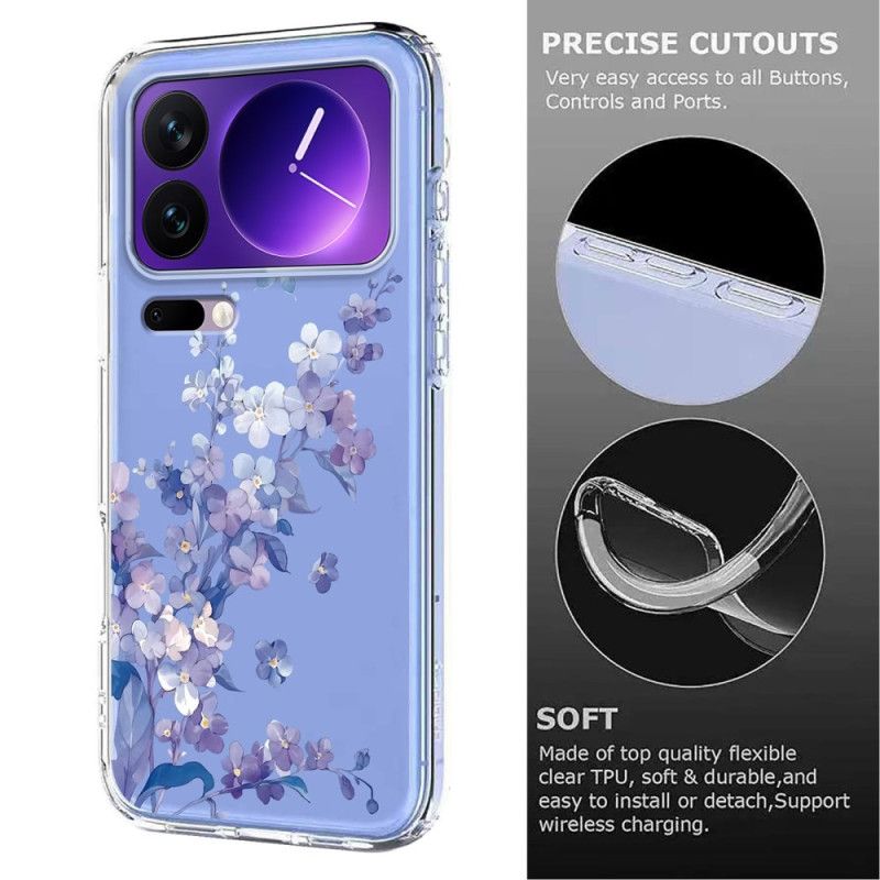 Hülle Xiaomi 17 Pro Handyhülle Transparente Schmetterlinge Und Blumen